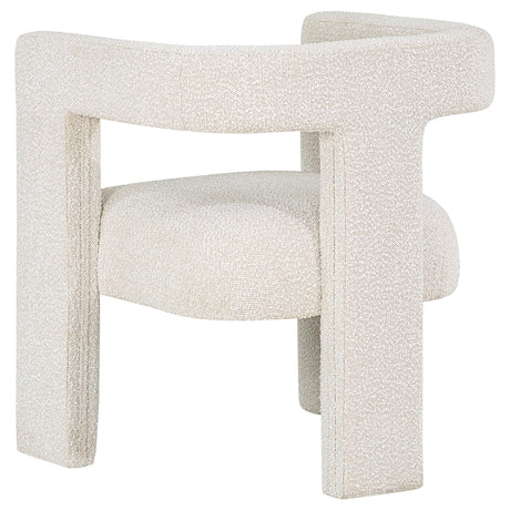  Coaster Furniture Petra 902881 Boucle Upholstered Accent Side Chair - White IMAGE 6