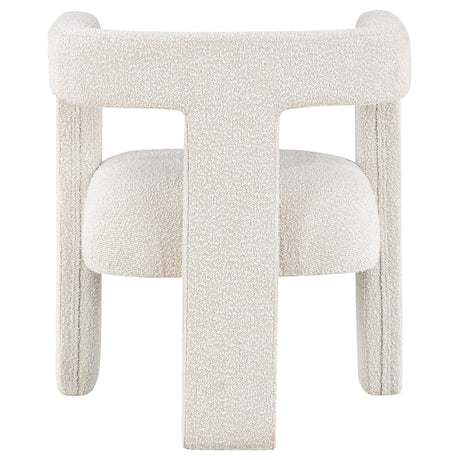  Coaster Furniture Petra 902881 Boucle Upholstered Accent Side Chair - White IMAGE 7