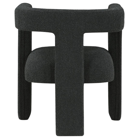  Coaster Furniture Petra 902882 Boucle Upholstered Accent Side Chair - Black IMAGE 6