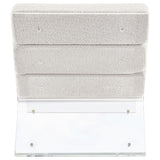  Coaster Furniture Serreta 903161 Boucle Upholstered Armless Acrylic Chair - Ivory IMAGE 7