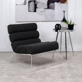  Coaster Furniture Serreta 903162 Boucle Upholstered Armless Acrylic Chair - Black IMAGE 2
