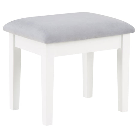  Coaster Furniture Regina 930245 Makeup Vanity Table Set with Lighting - White IMAGE 10