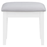  Coaster Furniture Regina 930245 Makeup Vanity Table Set with Lighting - White IMAGE 11