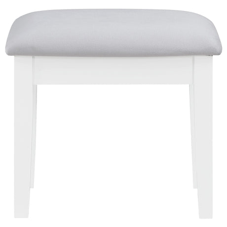  Coaster Furniture Regina 930245 Makeup Vanity Table Set with Lighting - White IMAGE 11