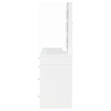  Coaster Furniture Regina 930245 Makeup Vanity Table Set with Lighting - White IMAGE 6