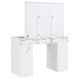  Coaster Furniture Regina 930245 Makeup Vanity Table Set with Lighting - White IMAGE 7