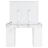  Coaster Furniture Regina 930245 Makeup Vanity Table Set with Lighting - White IMAGE 8