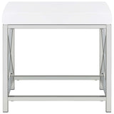  Coaster Furniture Eliza 936164 Vanity Set with Lighting & Stool - White and Chrome IMAGE 19