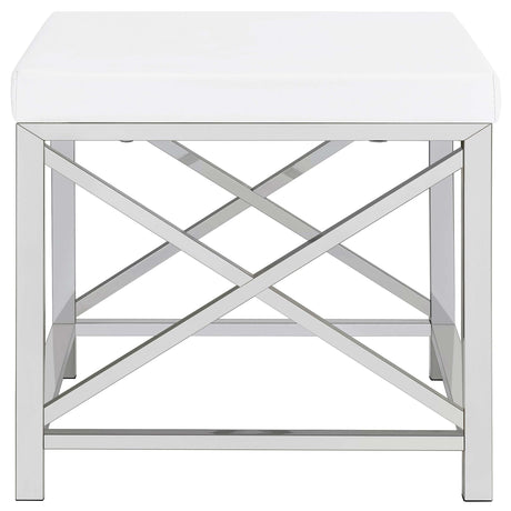  Coaster Furniture Eliza 936164 Vanity Set with Lighting & Stool - White and Chrome IMAGE 20
