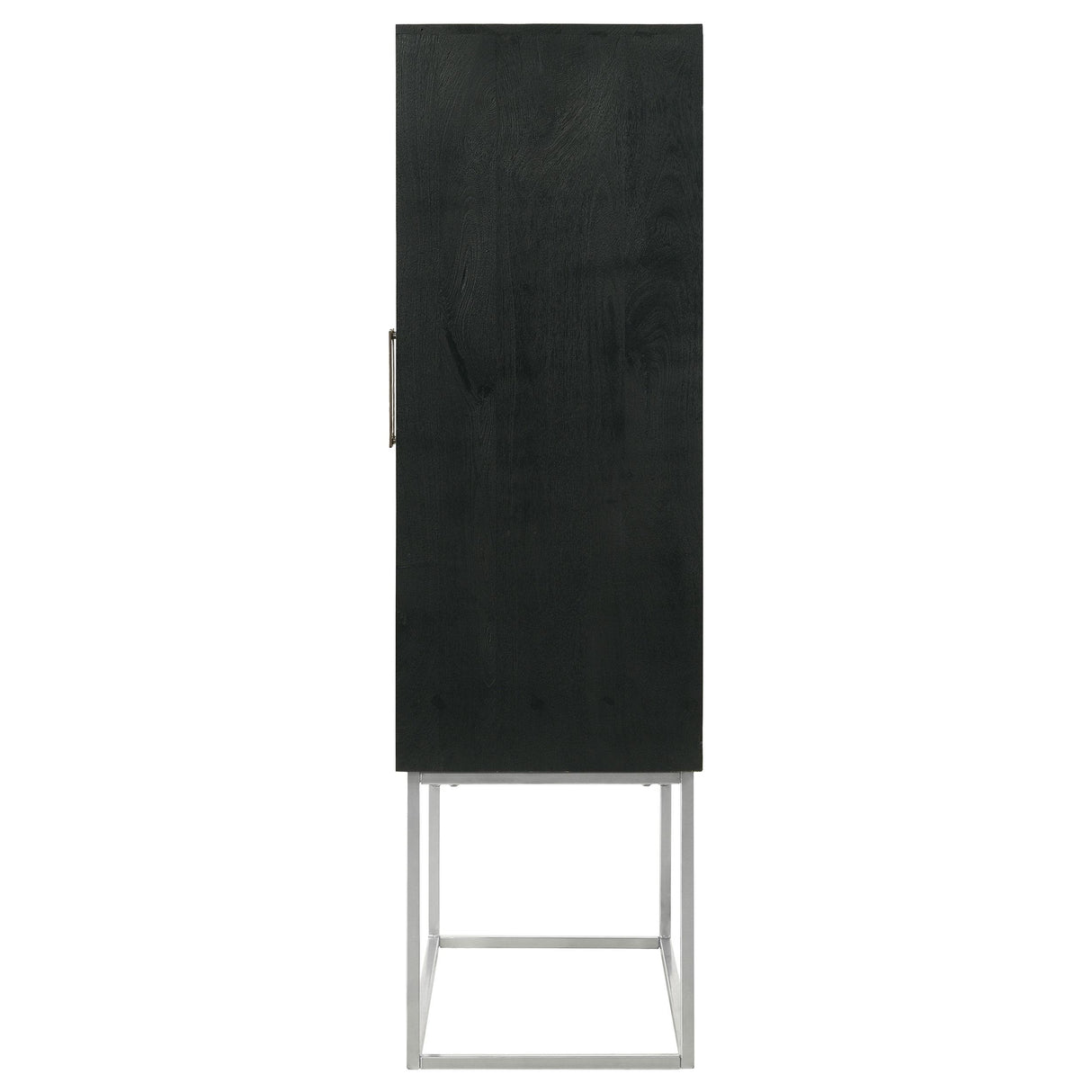  Coaster Furniture Borman 950318 2-door Home Bar Cabinet Wine Storage - Walnut and Black IMAGE 8