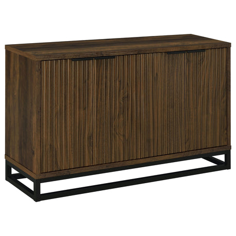  Coaster Furniture Ryatt 950393 4-door Engineered Wood Accent Cabinet - Dark Pine IMAGE 1