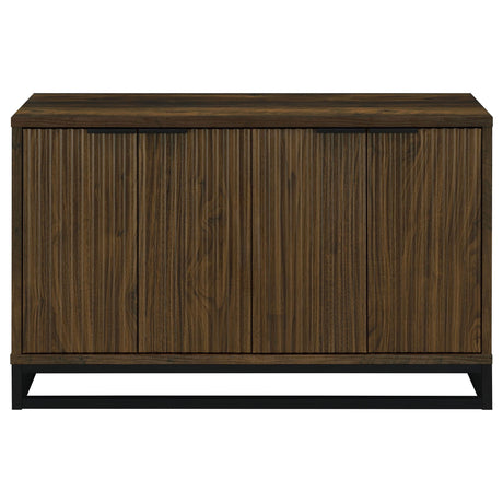  Coaster Furniture Ryatt 950393 4-door Engineered Wood Accent Cabinet - Dark Pine IMAGE 4