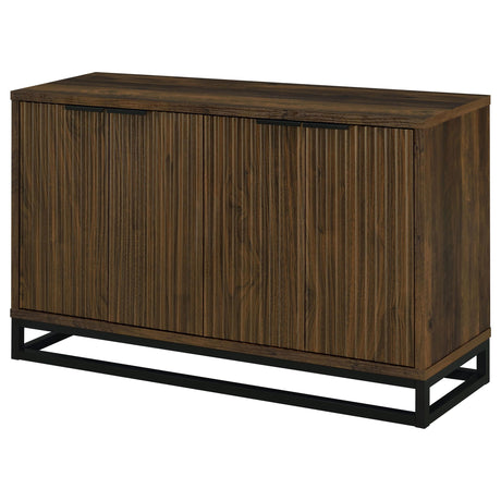  Coaster Furniture Ryatt 950393 4-door Engineered Wood Accent Cabinet - Dark Pine IMAGE 5
