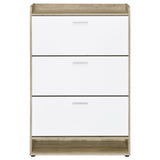  Coaster Furniture Denia 950403 3-tier Engineered Wood Shoe Cabinet - White IMAGE 5