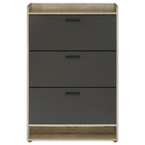  Coaster Furniture Denia 950404 3-tier Engineered Wood Shoe Cabinet - Grey IMAGE 5