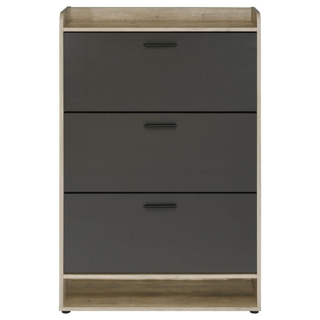  Coaster Furniture Denia 950404 3-tier Engineered Wood Shoe Cabinet - Grey IMAGE 5
