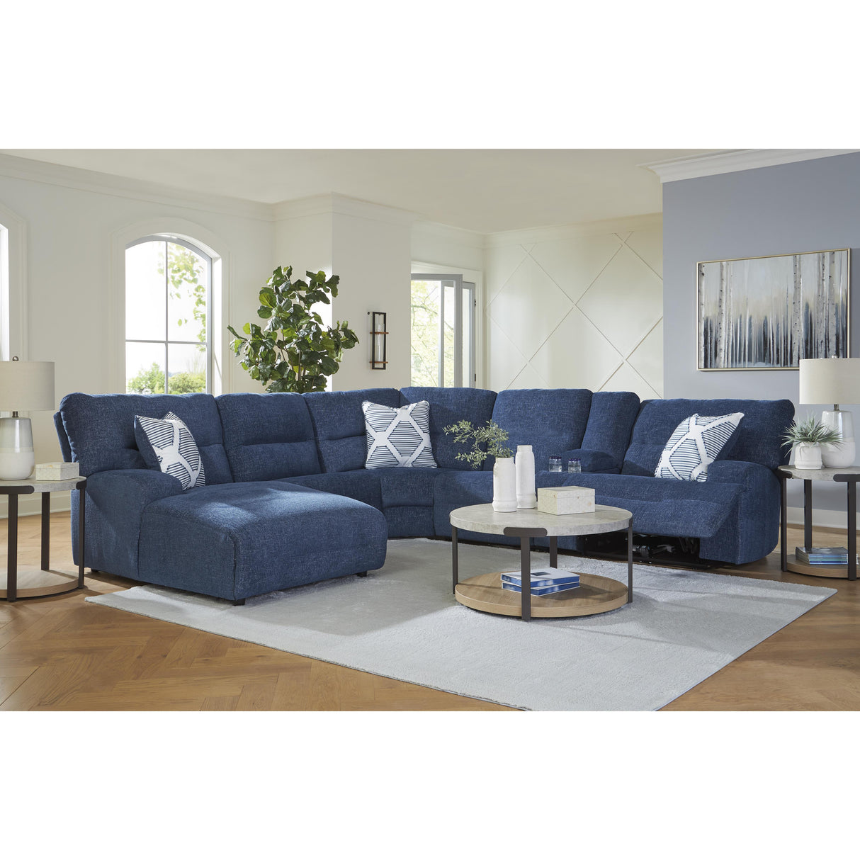  Signature Design by Ashley Acklen Place 93607S2 6 pc Power Reclining Sectional with Chaise IMAGE 3