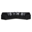  Signature Design by Ashley Midnight-Madness 98103S6 3 pc Sectional IMAGE 1