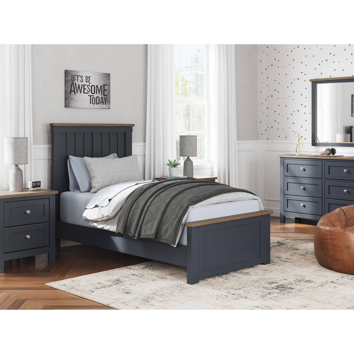  Signature Design by Ashley Landocken B414-92 Two Drawer Night Stand IMAGE 12