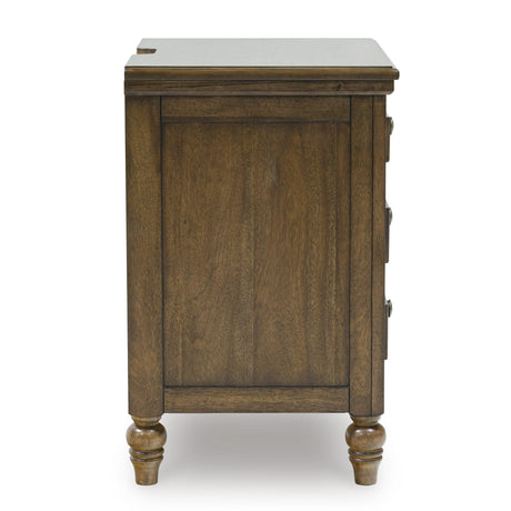  Benchcraft Sturlayne B787-93 Three Drawer Night Stand IMAGE 4