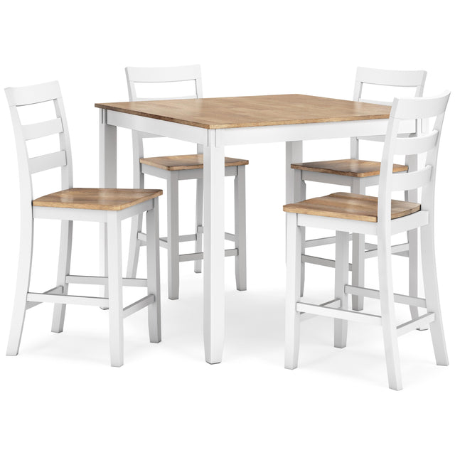  Signature Design by Ashley Gesthaven D398-223 Dining Room Counter Table Set IMAGE 1
