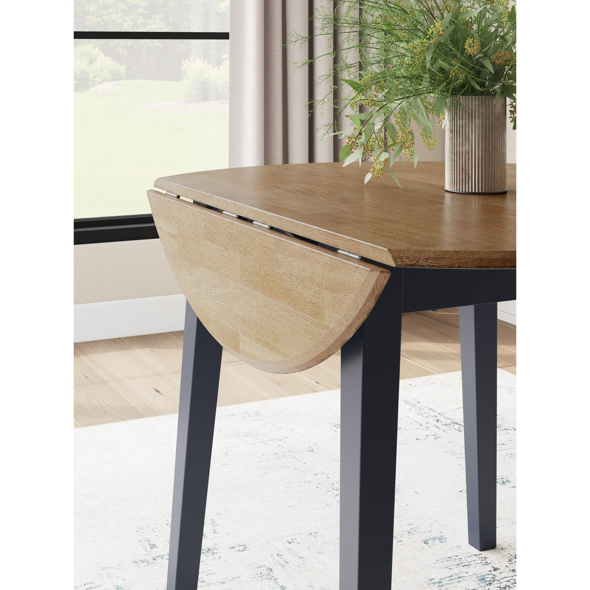  Signature Design by Ashley Gesthaven D399-15 Round Dining Room Drop Leaf Table IMAGE 6