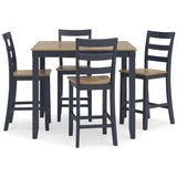  Signature Design by Ashley Gesthaven D399-223 Dining Room Counter Table Set IMAGE 2