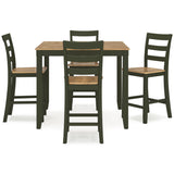  Signature Design by Ashley Gesthaven D401-223 Dining Room Counter Table Set IMAGE 2