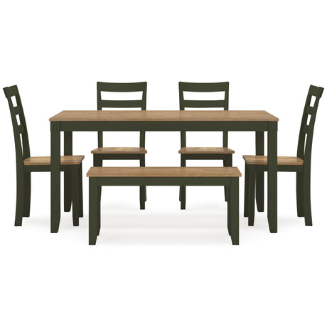  Signature Design by Ashley Gesthaven D401-325 Dining Room Table Set IMAGE 2