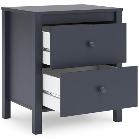  Signature Design by Ashley Simmenfort EB1528-292 Two Drawer Night Stand IMAGE 2