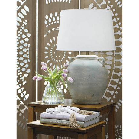  Signature Design by Ashley Shawburg L100814 Terracotta Table Lamp IMAGE 2