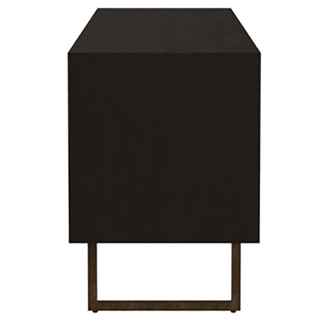  Coaster Furniture Marsden 703003 2-door Mango Wood 70" TV Stand - Charcoal Black IMAGE 5