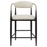  Coaster Furniture Tina 121184 Fabric Upholstered Counter Chair - Beige IMAGE 2