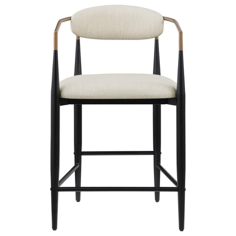  Coaster Furniture Tina 121184 Fabric Upholstered Counter Chair - Beige IMAGE 2