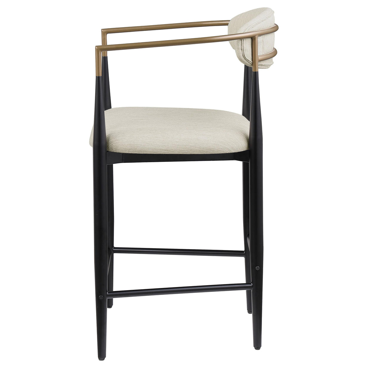  Coaster Furniture Tina 121184 Fabric Upholstered Counter Chair - Beige IMAGE 4