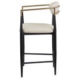  Coaster Furniture Tina 121184 Fabric Upholstered Counter Chair - Beige IMAGE 4