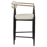  Coaster Furniture Tina 121184 Fabric Upholstered Counter Chair - Beige IMAGE 7