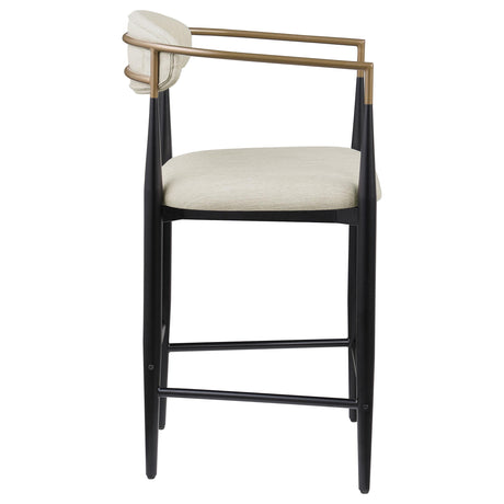  Coaster Furniture Tina 121184 Fabric Upholstered Counter Chair - Beige IMAGE 7