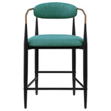  Coaster Furniture Tina 121185 Fabric Upholstered Counter Chair - Green IMAGE 2