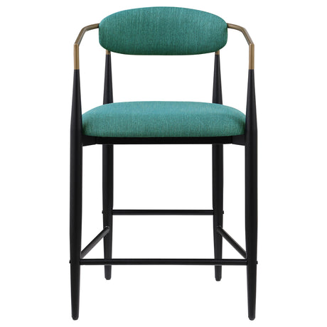  Coaster Furniture Tina 121185 Fabric Upholstered Counter Chair - Green IMAGE 2