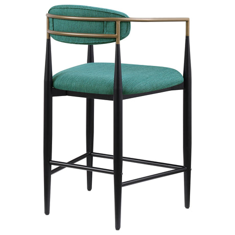  Coaster Furniture Tina 121185 Fabric Upholstered Counter Chair - Green IMAGE 6
