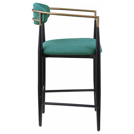  Coaster Furniture Tina 121185 Fabric Upholstered Counter Chair - Green IMAGE 7
