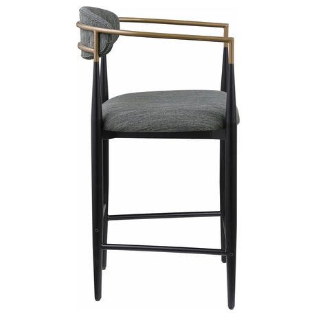  Coaster Furniture Tina 121186 Fabric Upholstered Counter Chair - Dark Grey IMAGE 7