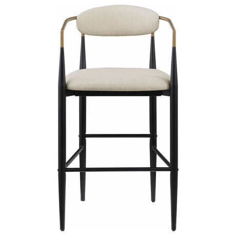  Coaster Furniture Tina 121187 Fabric Upholstered Bar Chair - Beige IMAGE 2