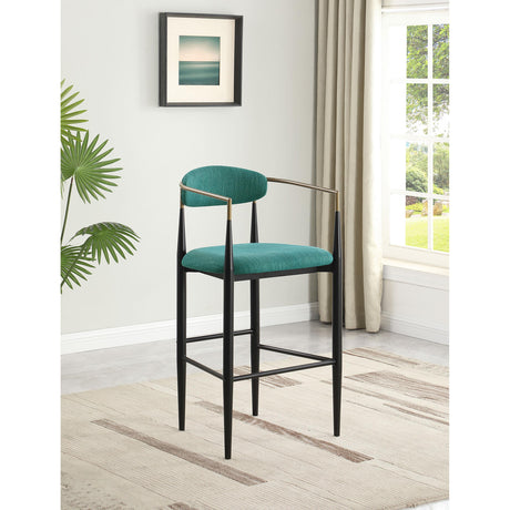  Coaster Furniture Tina 121188 Fabric Upholstered Bar Chair - Green IMAGE 8