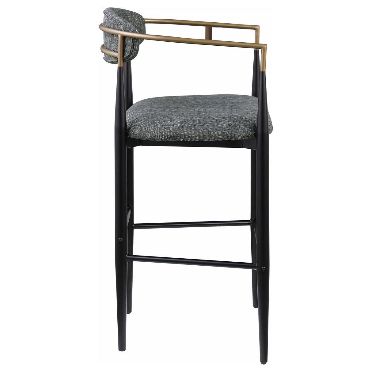  Coaster Furniture Tina 121189 Fabric Upholstered Bar Chair - Dark Grey IMAGE 7
