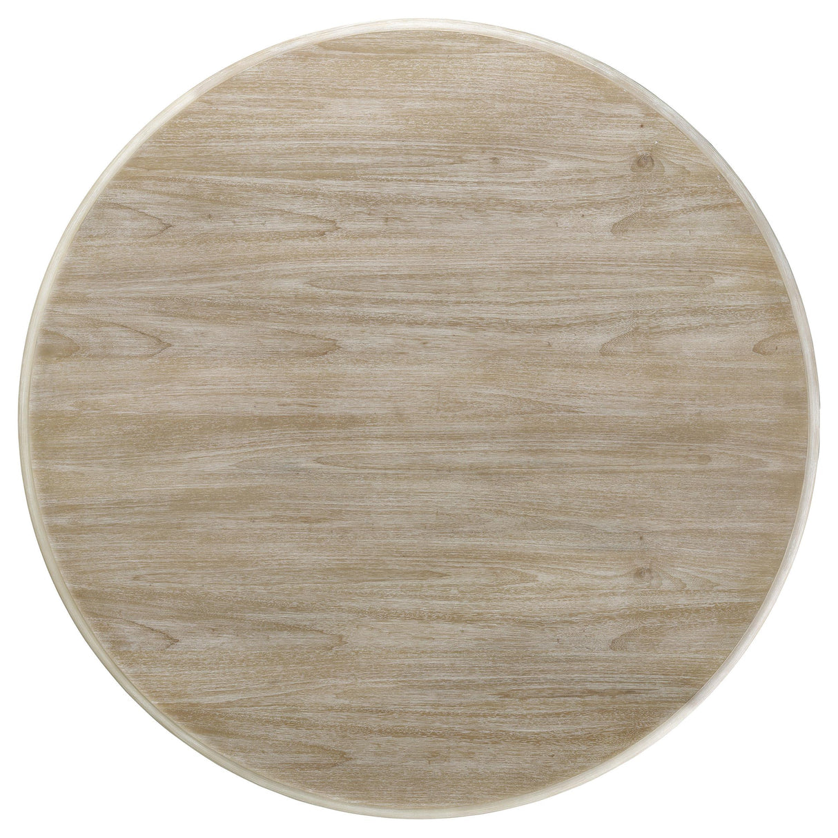  Coaster Furniture Trofello 123120 Round 60-inch Pedestal Dining Table - White Washed IMAGE 5