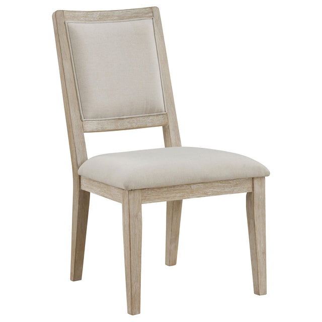  Coaster Furniture Trofello 123122 Cushioned Dining Side Chair - White Washed IMAGE 1