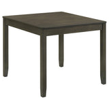  Coaster Furniture Parkwood 150410 5-piece Square Dining Table Set - Charcoal IMAGE 1