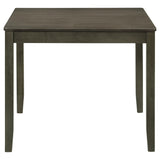  Coaster Furniture Parkwood 150410 5-piece Square Dining Table Set - Charcoal IMAGE 2